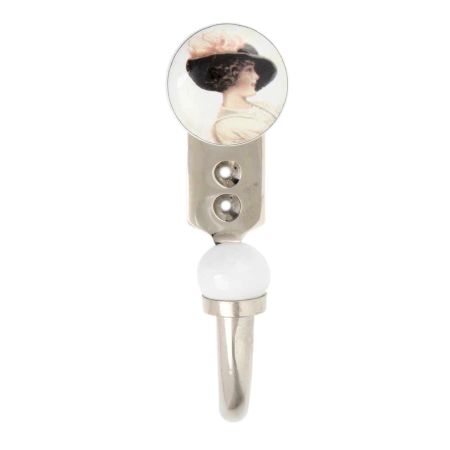 Lady Ceramic Flat Hook